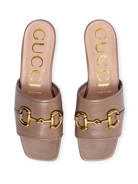 gucci sandalo pelo|farfetch gucci sandals.